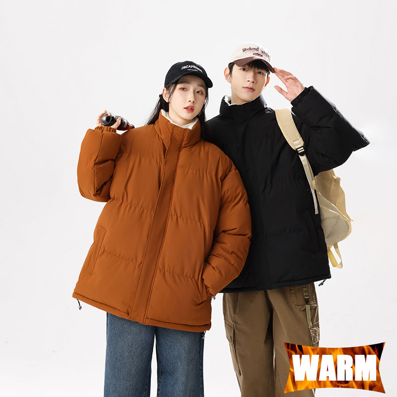 Outdoor Sport Jacket - Winter-Outdoor-Jacke, winddicht, Stehkragen, warm, einfarbig, Mantel,