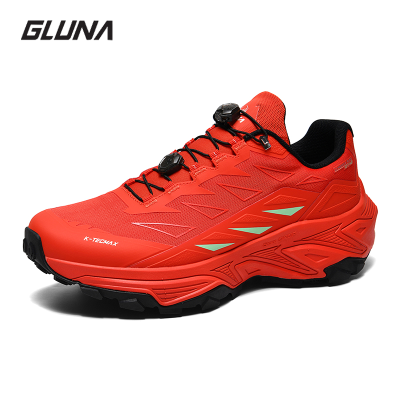 Outdoor Sport Court - GLUNA Herren Wanderschuhe Laufschuhe Ledersneaker Sportschuhe