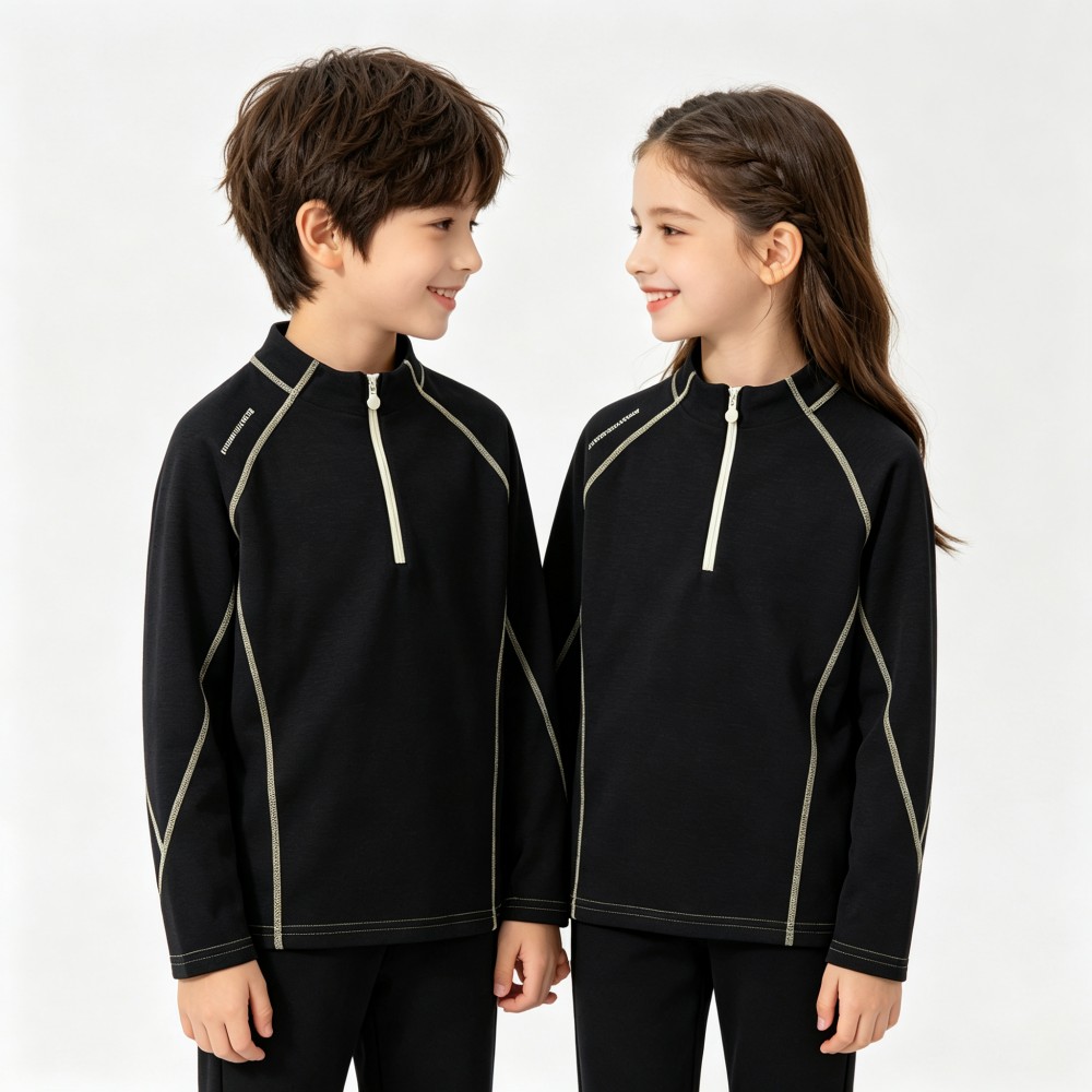Herbst-Winter-Kinder-Halbzippe – Outdoor Sport Activities For Kids Bewertung und Preis